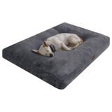Cekar Store Jungolica Max Köpek Yatağı Antrasit – Ultra Yumuşak Peluş Kumaş, Nefes Alabilen Yapı, Sakinleştirici Konfor, Kaydırmaz Taban – Kedi ve Köpek Minderi (Large)
