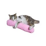Cekar Store Kedi Oyuncağı Sarılma Yastığı Uyku Oyuncağı Kedi Otlu 30 cm Peluş (1 Adet) (Pembe)