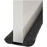 Cekar Store Kumaş Kapı Altı Rüzgar Önleyici 70-90 cm | Isı, Toz ve Koku Yalıtımlı Özel Köpük Dolgulu | Yıkanabilir Kapı Altı Sünger Bariyer | Antrasit, Ekru, Kahverengi (Antrasit)