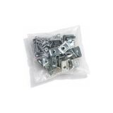 Cekar Store L Tipi Demir Köşebent,25 Adet, Gümüş, 16X20X20MM, Mobilya Dolap Raf Masa Köşe Bağlantı Sabitleme Aparatı, Vidalar Dahil,