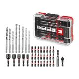 Cekar Store Orijinal Einhell M-Case 39-Parça Darbeye Dayanıklı Set (25 mm Uçlar, Metal Matkap, Ahşap, Taş, 60 mm Tutucu, Lokma Anahtar, Havşa Ucu, Saklama Kutusu Dahil) - 49108759