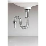 Cekar Store Orret Home 80 cm Krom Körüklü Lavabo Gider Borusu – Esnek Metal Lavabo Sifon Hortumu, Uzatılabilir Gider Borusu, Banyo ve Mutfak Lavaboları Için Dayanıklı Sifon Bağlantı Hortumu