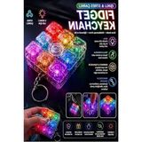 Cekar Store Oyuncak 8 Tuşlu Stres Çarklı Işıklı Klavye Stres Giderici Ses Çıkaran Işıklı Tuş Takımı Anahtarlık