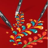 Cekar Store Sharpıe Creative Marker Akrilik Boya Kalemleri | Yuvarlak Uçlu Su Bazlı Boya Kalemi | Mürekkep Kağıda Geçirmez ve Çoğu Yüzey Üzerine Yazar | 5 Adet - 41 Delft Blue