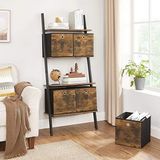 Cekar Store Songmıcs Saklama Kutusu, 6'lı Set, Düzenleme Kutuları, Dokunmamış Kumaş, Katlanır Kutu, 30 x 30 x 30 Cm, Kumaş Kutu, Küp Raf Için, Giysi Düzenleyici, Vintage Kahverengi-Siyah RFB102B01