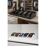 Cekar Store Tineke 5 Bölmeli Kemer Çorap Takı Makyaj Organizeri Dolap Içi Kemer Düzenleyici Organizer Siyah