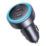 Cekar Store Ugreen 30W 3 Portlu Araç Içi Şarj Cihazı Çakmaklık Adaptörü, 45843