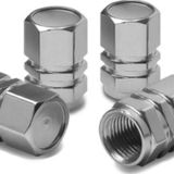 Cekasan Alüminyum Hexagon Gümüş Sibop Kapağı 4 Lü Set