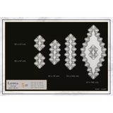 Ceki Home Çeyizlik Lavinya Model Krem-Krem 5 Parça Keten Dantelli Runner Seti Zarif Salon Takımı - 0,5 x 9 cm - 001-Renkli