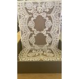 Ceki Home Masa Üzerine Runner, Masa Örtüsü Runner Fransız Dantel Detaylı Runner 58 x 35 cm Tek Parça