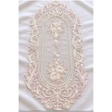Ceki Home Masa Üzerine Runner, Masa Örtüsü Runner Fransız Dantel Detaylı Runner 83 x 30 cm