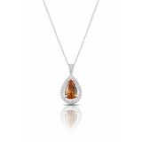 Çekirdek Jewelry 925 Ayar Gümüş Damla Kesim Zultanit Taşlı Kolye –Rodyum Renk, Işıltılı Tasarım