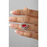 Çekirdek Jewelry 925 Ayar Gümüş Elimde Kalp Kolye