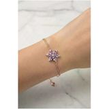 Çekirdek Jewelry 925 Ayar Gümüş Lotus Çiçeği Bileklik
