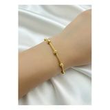 Çekirdek Jewelry 925 Ayar Gümüş Tasarım Gold Dorika Bileklik