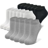 Çekmece 17'li Unisex Pamuk Spor Patik Çorap - 36 - 40 - Çok Renkli