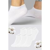 Çekmece 9 Lu Unisex Kısa Patik Çorap - Beyaz - 40 - 45