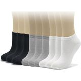 Çekmece 9'lu Unisex Pamuk Spor Patik Çorap - 36 - 40 - Çok Renkli