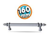 Çekmece Banyo Mutfak Dolap Kapak Kulpu Kulbu 160 Mm Gri Sert Plastik Kulp