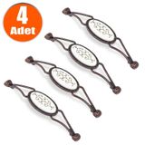 Çekmece Dolap Kapak Kulpu Kulbu Antik Metal Kulp 128 mm (4 ADET)