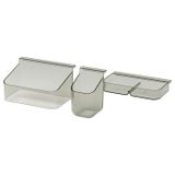 Çekmece düzenleyici, gri, 3'lü set