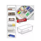 Çekmece Içi Düzenleyici Modüler Saklama Kabı Makyaj Takı Organizeri 15 X 7,5 Cm Plastik Beyaz