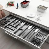Çekmece Içi Kaşıklık ve Bıçaklık Düzenleyici Antresit, 104X48 Yandan ve Boydan 4cm Kesilebilir