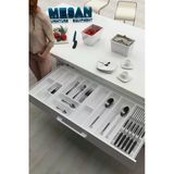 Çekmece Içi Kaşıklık Ve Bıçaklık Düzenleyici Beyaz, 104x48 Yandan Ve Boydan 4cm Kesilebilir