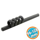 Çekmece Mutfak Dolap Kapak Kulpu Kulbu Mat Siyah Sert Plastik Kulp 96-128 Mm