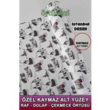 Çekmece ve Dolap Içi Kaydırmaz Pvc Raf Örtüsü, Çok Amaçlı Kullanım - Ahşap - Bej - Siyah - Seçenek 1