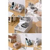 Çekmeceli Çok Amaçlı Mini Organizer, Pratik ve Şık Saklama Çözümü - Ahşap - Bej