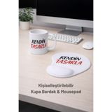 cekud tasarım baskı Kişiselleştirilebilir Kupa Bardak & Mousepad Seti – Kol Destekli Mouse Pad Ofis Hediye