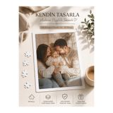 cekud tasarım baskı Kişiye Özel A4 Dikdörtgen Puzzle 99 Parça (20,5x27,5 cm) Fotoğraflı Çerçeveli Yapboz Hediye