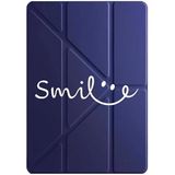 cekuonline Apple iPad Air 10.9 2022 5. Nesil M1 Çipli Kılıf, Uyku Modlu, Kalem Bölmeli, Tri Folding, Lacivert smile-Air10.920225.nesil