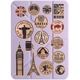 cekuonline Apple iPad Air 13" (2024) ile Uyumlu Kılıf, Uyku Modlu, Kalem Bölmeli, Tri Folding Stand, Lila