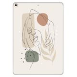 Cekuonline Apple iPad Air 2 9.7" ile Uyumlu Desenli Silikon Kılıf, Kadın Siluet, UV Baskılı avonm-v-cvr455856