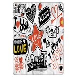 Cekuonline Apple iPad Air 2 9.7" ile Uyumlu Desenli Silikon Kılıf, Love avonm-v-cvr455880
