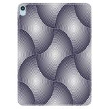 Cekuonline Apple iPad Air M2 11" 6.Nesil MUWC3TU/A ile Uyumlu Kılıf, Desenli Silikon, Geometrik Halkalar, Çok Renkli avonm-v-cvr457222