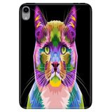 Cekuonline Apple iPad Mini 6. Nesil 8.3" ile Uyumlu Desenli Silikon Kılıf, Kedi-Art, Çok Renkli avonm-v-cvr457857