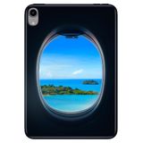 Cekuonline Apple iPad Mini 6.Nesil 8.3" ile Uyumlu Desenli Silikon Kılıf, Uçaktan Bakış, Çok Renkli avonm-v-cvr457945