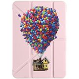 cekuonline Apple iPad Mini 7 8.3" ile Uyumlu Kapaklı Kılıf, Tri Folding, Kalem Bölmeli, Pudra Pembe