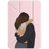 cekuonline Apple iPad Mini 7 8.3" ile Uyumlu Kılıf, Kalem Bölmeli, Uyku Modlu, Tri Folding, Pudra Pembe cokasigim-mini7-83
