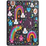 cekuonline Apple iPad Mini 7 8.3" ile Uyumlu Kılıf, Uyku Modlu, Kalem Bölmeli, Tri Folding, Raindrops, Siyah