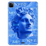 Cekuonline Apple iPad Pro 12.9" 4. Nesil ile Uyumlu Desenli Silikon Kılıf, NFT, Çok Renkli avonm-v-cvr458489