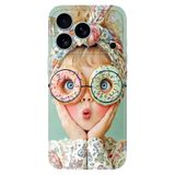 Cekuonline Apple iPhone 17 Pro Max ile Uyumlu GirlDonut Temalı Desenli Darbe Emici Silikon Kılıf, Çok Renkli