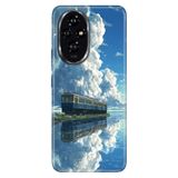 Cekuonline Honor 200 ile Uyumlu Kılıf, Alaska Treni Temalı Desenli, Darbe Emici Silikon