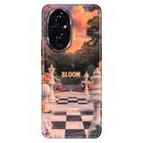 Cekuonline Honor 200 ile Uyumlu Kılıf, Bloom Temalı Desenli, Darbe Emici Silikon