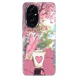 Cekuonline Honor 200 ile Uyumlu Kılıf, Coffee Temalı Desenli, Darbe Emici Silikon