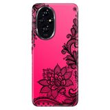 Cekuonline Honor 200 ile Uyumlu Kılıf, Dantel Mandala Temalı Desenli, Darbe Emici Silikon