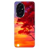 Cekuonline Honor 200 ile Uyumlu Kılıf, Güneşli Günler Temalı Desenli, Darbe Emici Silikon